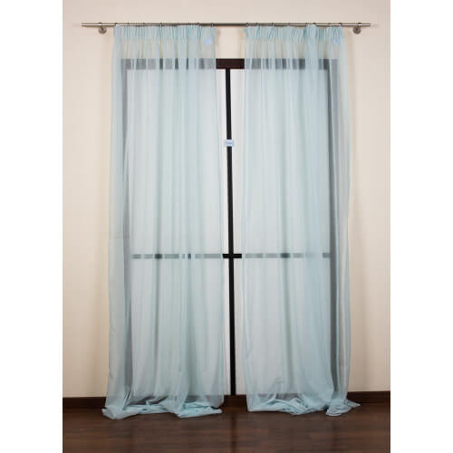 Curtain composed of 2 tent 160x290cm Alce8 fabric (light blue)