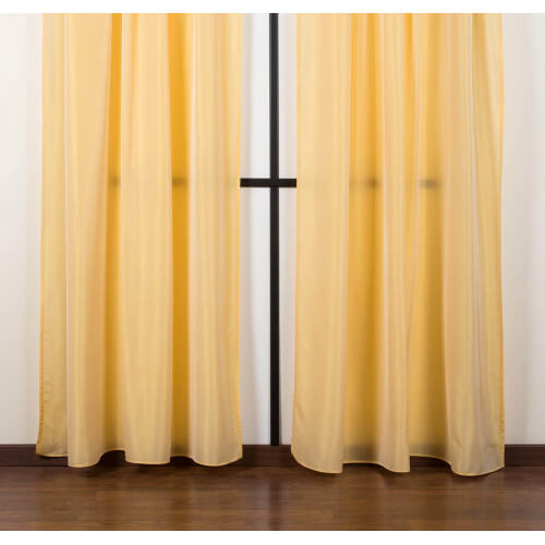 Curtain composed of 2 tent 145x295cm Lorient601 fabric (beige)