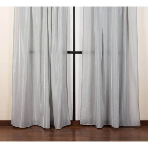 Curtain composed of 2 tent 145x295cm Lorient103 fabric (grey)