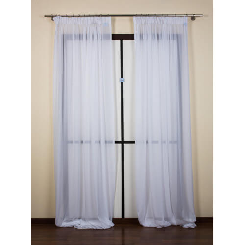 Curtain composed of 2 tent 160x290cm Jorgette5 fabric (white)