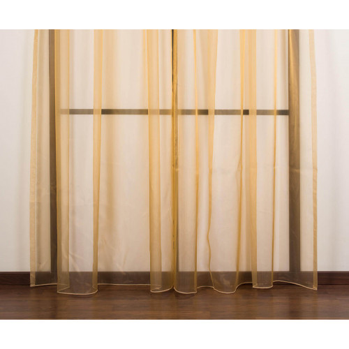 Rideaux composé de 2 feuilles 160x290cm en tissu Piano600 (couleur beige)
