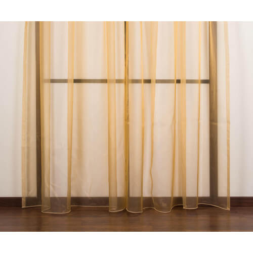 Curtain composed of 2 tent 160x290cm Piano600 fabric (beige)