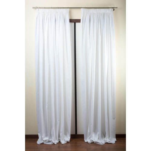 Curtain composed of 2 tent 205x295cm Arte fabric (white)