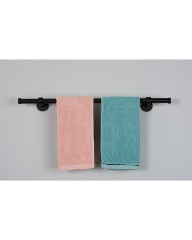 Towel Holders in Black Steel Ø 20mm