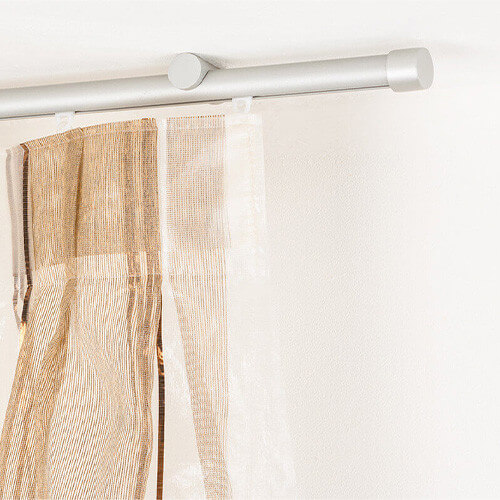 Binario per Tende in Alluminio 16mm con Supporto a Soffitto