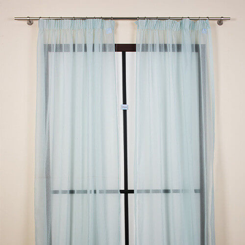 Curtain composed of 2 tent 160x290cm Alce8 fabric (light blue)