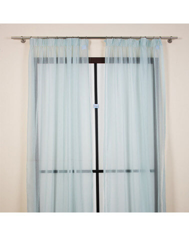 Curtain composed of 2 tent 160x290cm Alce8 fabric (light blue)