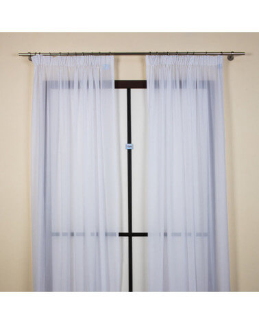 Curtain composed of 2 tent 160x290cm Jorgette5 fabric (white)