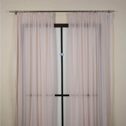 Curtain composed of 2 tent 160x290cm Jorgette91 fabric (pink)