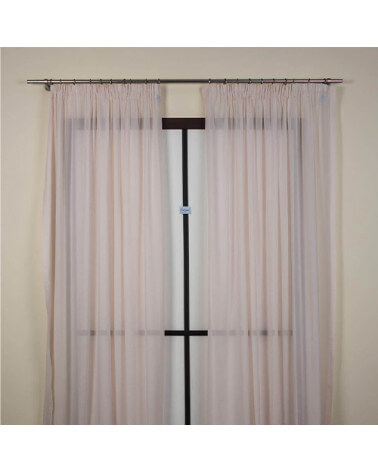 Curtain composed of 2 tent 160x290cm Jorgette91 fabric (pink)