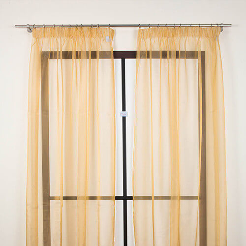 Curtain composed of 2 tent 160x290cm Piano600 fabric (beige)