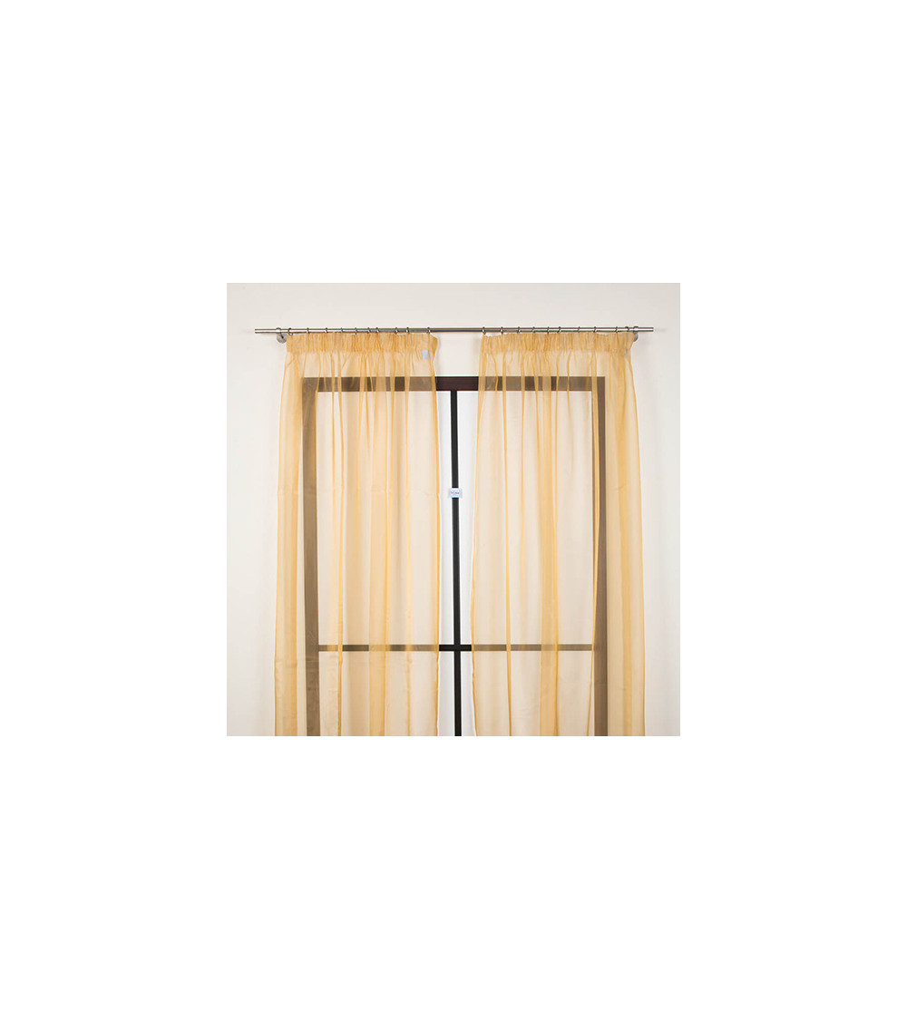 Rideaux composé de 2 feuilles 160x290cm en tissu Piano600 (couleur beige)