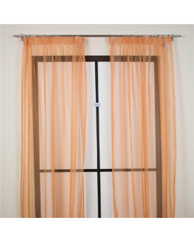 Curtain composed of 2 tent 160x290cm Piano200 fabric (orange)