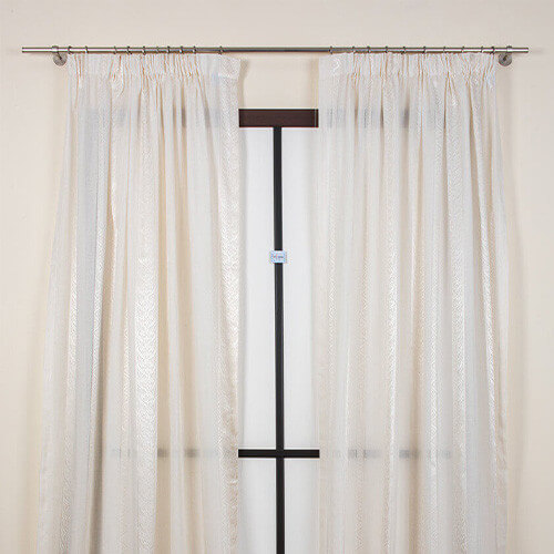 Curtain composed of 2 tent 160x290cm UTE fabric (beige)