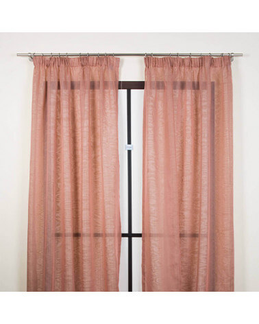 Curtain composed of 2 tent 160x295cm VaniaB fabric (orange)