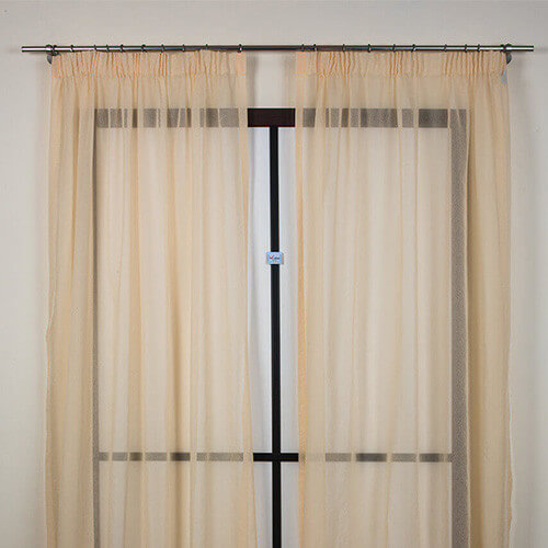 Curtain composed of 2 tent 160x295cm AlceA fabric (yellow)