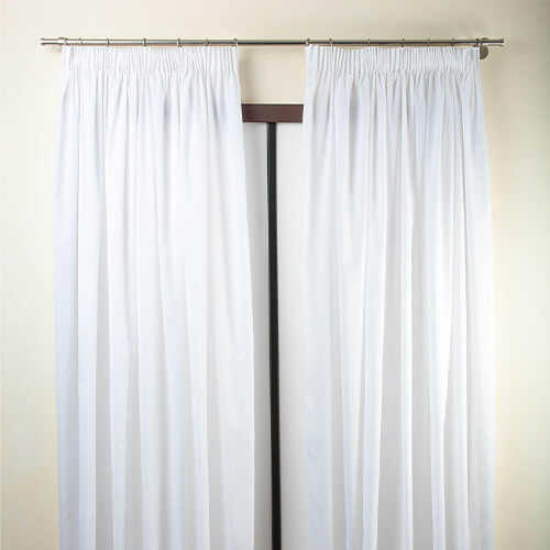 Curtain composed of 2 tent 205x295cm Arte fabric (white)