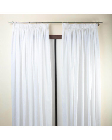 Curtain composed of 2 tent 205x295cm Arte fabric (white)