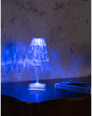 LED Plexiglass Table Lamp