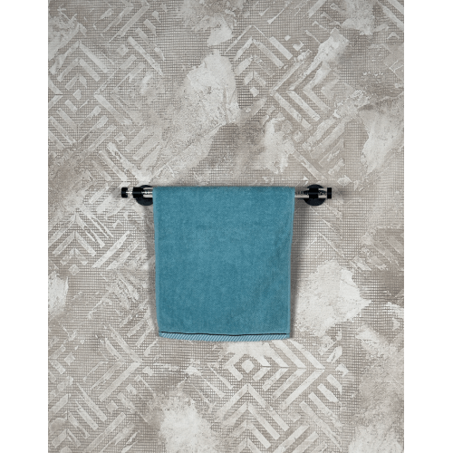 Handtuchhalter aus Plexiglas Ø 20 mm mit Blaseneffekt