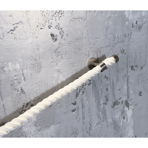 Weißer Seilhandlauf für den Außenbereich Ø 26 mm