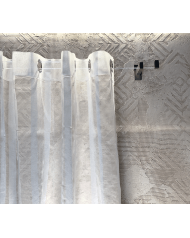 Bastone per Tende in Plexiglass rettangolare 31x11mm a parete